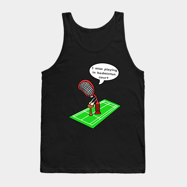 Retired badminton racket Tank Top by Andrew Hau